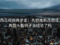 西瓜视频两步走：先把推断改假设，再回头看例子当结论了吗
